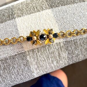 VINTAGE J.Crew Gold Rhinestone Bracelet